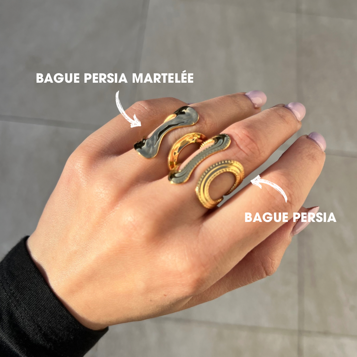 BAGUE PERSIA MARTELÉE