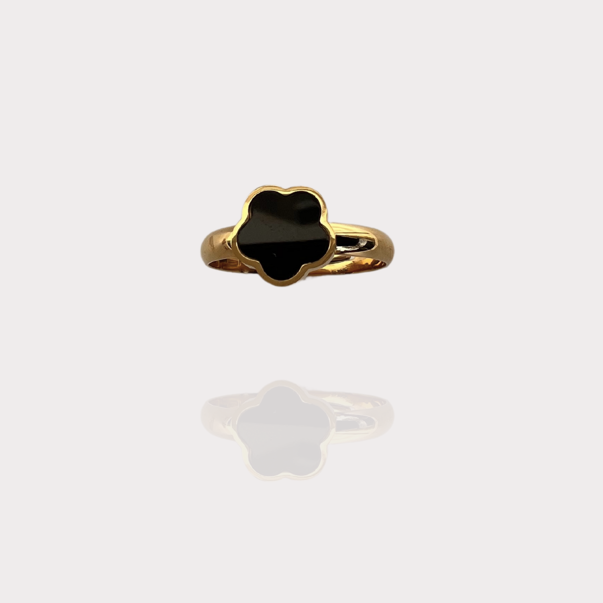 BAGUE FLORA NOIRE