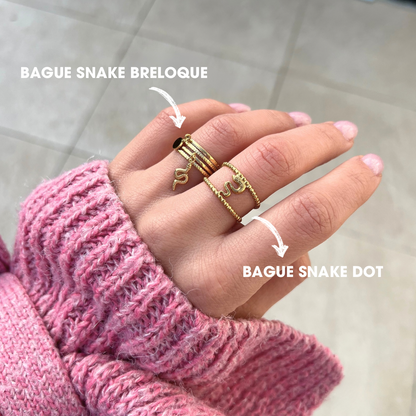 BAGUE SNAKE DOT